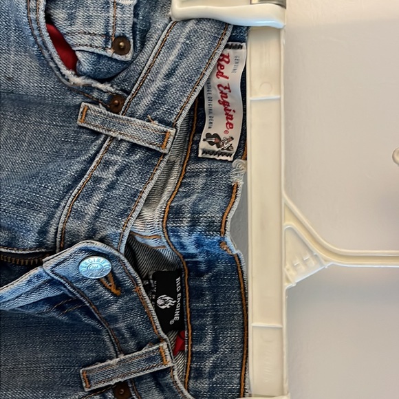 Red Engine distressed wide leg jeans - Picture 3 of 13